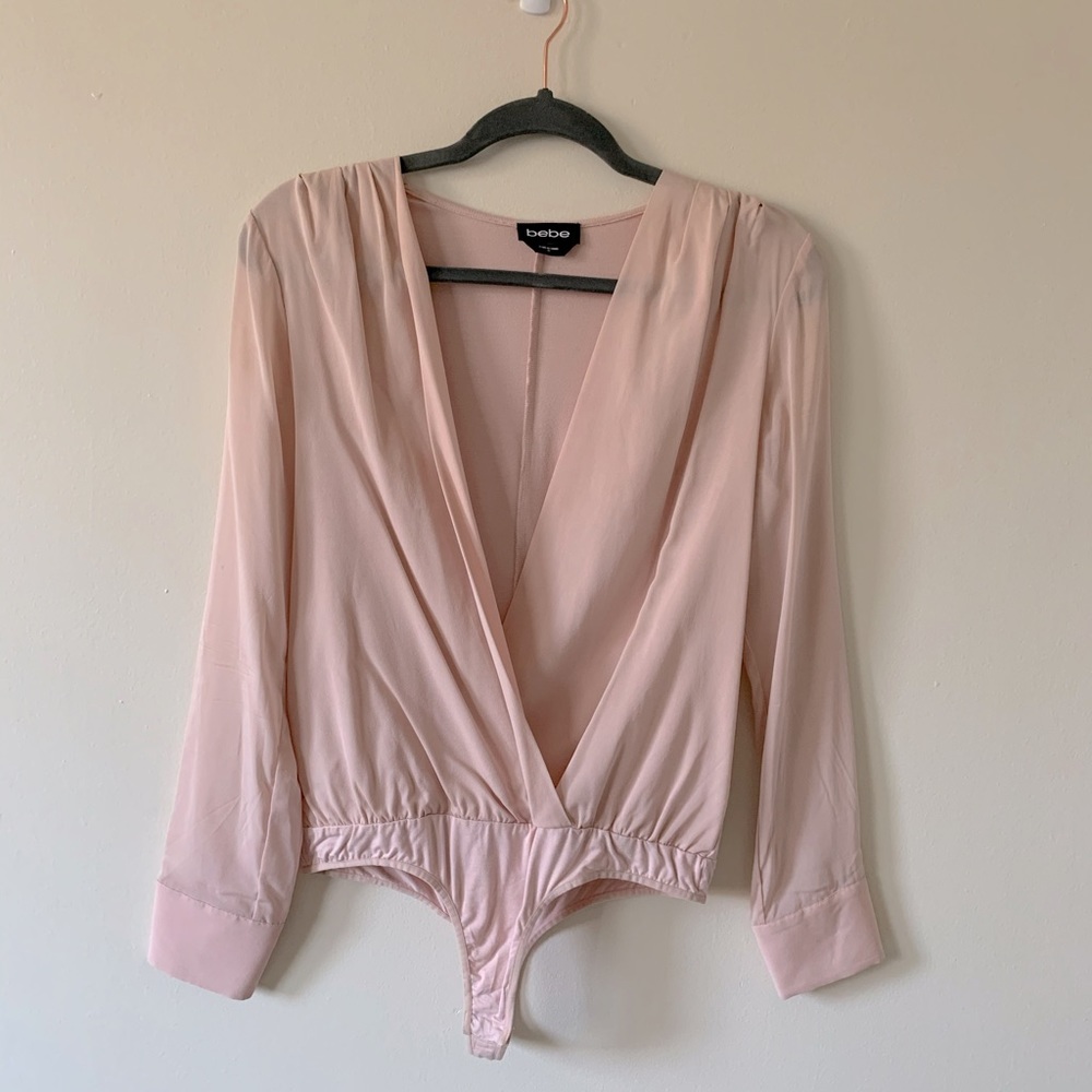 BEBE Long-sleeve Bodysuits in Blush color 😍